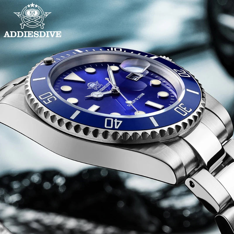 DIVE Stainless Steel Watch Men'S European and American Business Leisure Quartz Watch Waterproof Outdoor Sports Watch