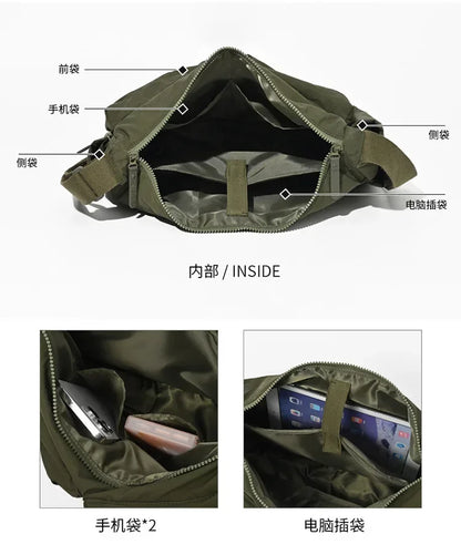 Casual Multi-Pocket Messenger Bags for Women Fashion Nylon Shoulder Bag Ladies Large Handbags Female Travel Shopping Tote Purse