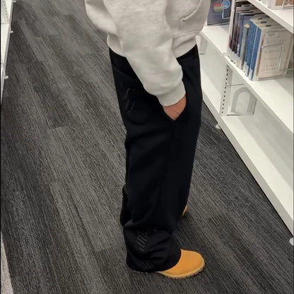 Y2K Men Joggers Gothic Trendy Double Waist Unisex Cotton Sweatpants Hip Hop American Style Retro High Street Casual Track Pants